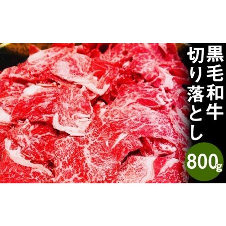 ふるさと納税 熊本県産 黒毛和牛 切り落とし 計800g（400g×2パック）国産 牛肉 熊本県菊池市