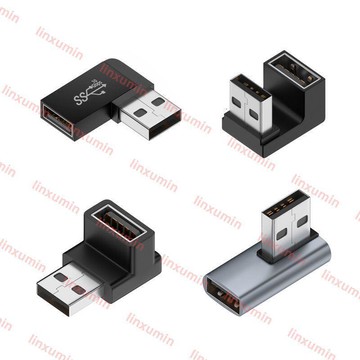 90度彎頭usb加長延長線筆記本電腦車載手機平板U盤鼠標鍵盤OTG轉換器