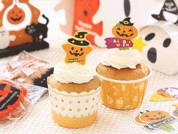 【C-YW】萬聖節、南瓜、巫婆、幽靈、鬼屋、蝙蝠、蛋糕插卡（50入/包）【APP滿額下單10%點數(單一帳號最高5000點)】1/31止