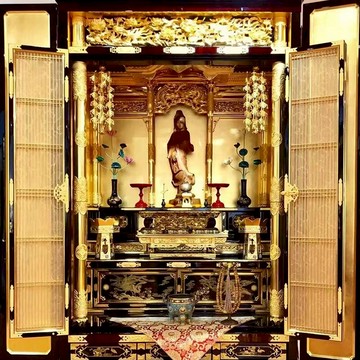 供佛家用佛堂裝飾用品佛龕掛飾佛像供具日式幢幡鎏金瓔珞掛件