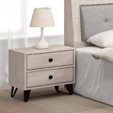 one 生活順利碳香橡木床頭櫃 寬54.1公分