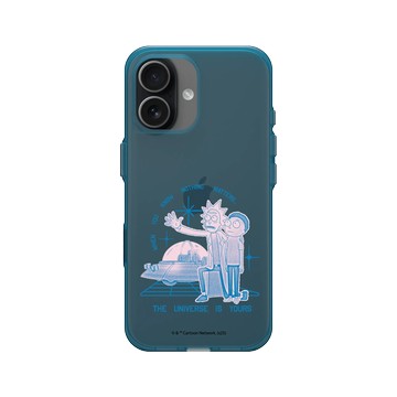 iPhone 17 Clear (相機按鈕) 夜幕藍 - 瑞克和莫蒂 Rick and Morty - 宇宙是你的