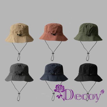【Decoy】戶外登山＊遮陽防曬輕盈速乾透氣摺疊收納拉繩漁夫帽//顏色可選