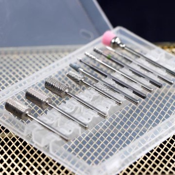 日式美甲工具打磨機配套鎢鋼圓形磨頭卸甲磨頭去死皮卸鉆清潔磨頭