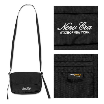 NEW ERA CORDURA 防撕裂 基本 單肩包 黑色 小包 包包 側背包 ⫷ScrewCap⫸
