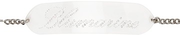 Blumarine 银色 Placca Plexi 腰带