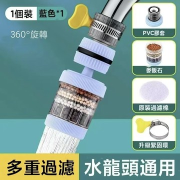 台灣現貨🔥可旋轉過濾器 萬能接口 水龍頭過濾器 自來水過濾嘴 廚房濾水器閥 水龍頭淨水器 噴頭過濾器