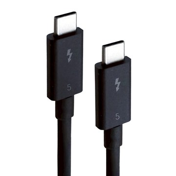 Kamera 佳美能 Pasidal Thunderbolt 5 線 - 0.3M Passive 8K/120Gbps 240W/PD3.1 Type-C  黑色  1條