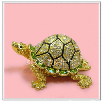 金屬工藝品擺設 家居桌面合金裝飾品長壽金烏龜擺件 2款顏色