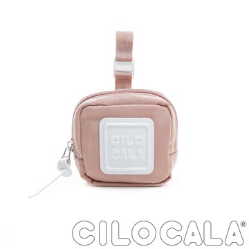 【台灣總代理】CILOCALA 亮彩尼龍防潑水可扣式零錢包 粉色