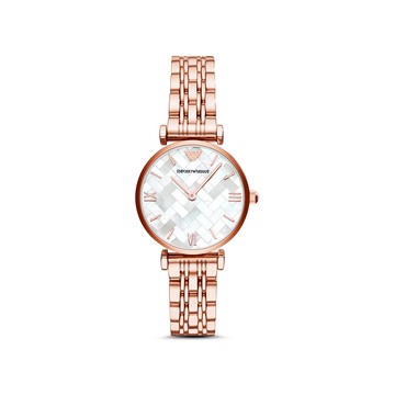 經典風格玫瑰金腕錶