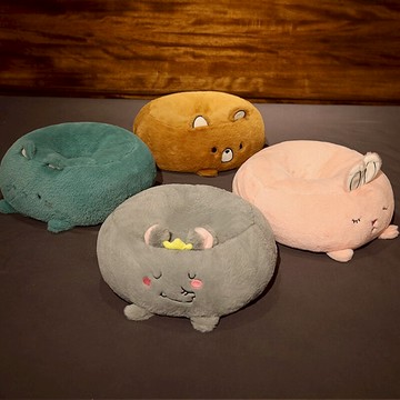 ins榻榻米厚坐墩圓形蒲團坐墊地上地板臥室陽臺飄窗懶人日式墊子