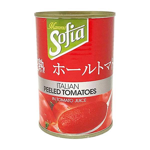 ★まとめ買い★　天長食品　ソフィア　完熟ホールトマト　４号缶詰　×24個