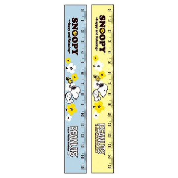 SNOOPY(古典糸)15公分溝引尺(顏色隨機出貨)