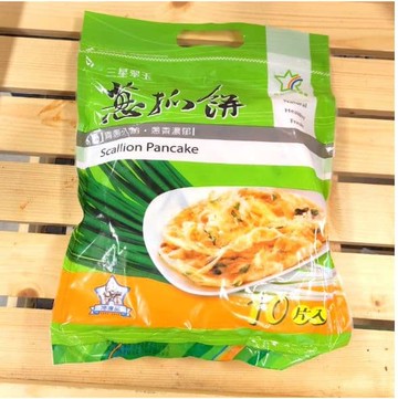 三星地區農會翠玉蔥抓餅1400g(10片/包)，2包組