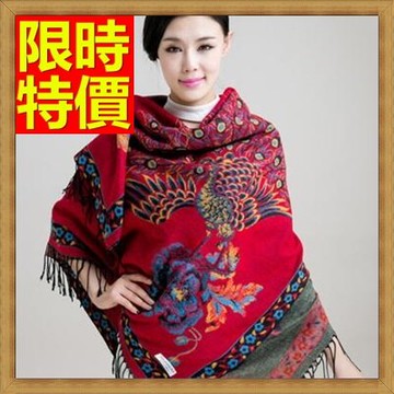 披肩大方巾-民族風秋冬新款加厚孔雀羊絨圍巾女性配件65p25【獨家進口】【米蘭精品】