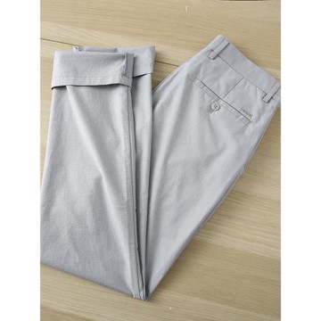 撤柜尾貨天絲棉休閑褲男士夏天薄款淺色彈力商務直筒長褲男1U030