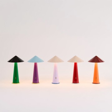 TIPSY 攜帶式蘑菇燈 曜石黑/森林綠