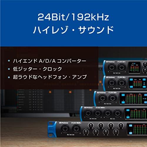 PreSonus Studio 26c オーディオ MIDIインターフェース 24Bit 192kHz 2入力 4出力USB-C互換 Studio O