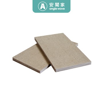 【安閣家】頑強貓抓板 2片裝 (燕麥色)_贈送木天蓼 / 超耐抓 / 不易掉屑 / 台灣製造