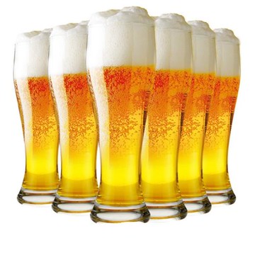 啤酒杯高顏值【無】500毫升精釀杯大號扎啤杯大容量玻璃杯批發