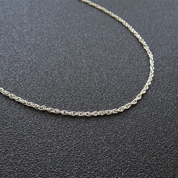 造型純銀項鍊 | 雙圈繩索鍊 鎖骨鍊 2mm