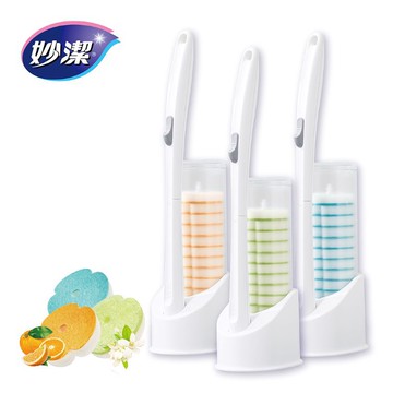 【蝦皮直營】妙潔 易淨拋可替換式 馬桶刷(一般型/多效型/強效型/全效極淨4X) 1刷桿+1底座+14片刷頭