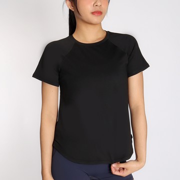 彈力透氣修身瑜珈/運動/機能短袖*