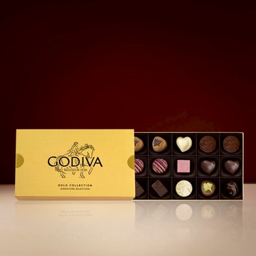 [快速出貨]【GODIVA】金裝巧克力禮盒15顆裝