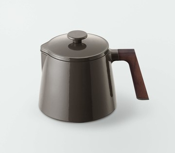 【福利品】//結帳輸入VMB8001享7折// Vermicular 日本原裝琺瑯鑄鐵壺 (松露黑)