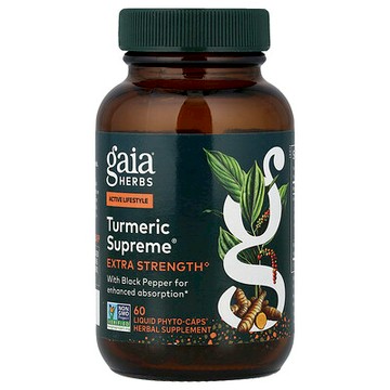 Gaia Herbs, Turmeric Supreme，特強型，60 粒素食液體 Phyto-Caps® 膠囊