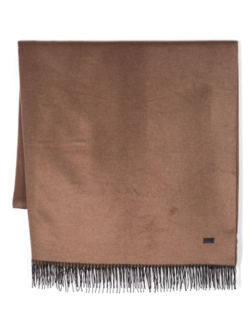Saint Laurent - Extra-large silk-blend stole - women - Silk/Cashmere - One Size - Brown