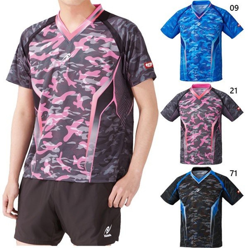 ニッタク メンズ レディース ジュニア スカイカモフラシャツ Skycamoufla Shirt 卓球ウェア トップス 半袖シャツ Nw 2193 通販 Lineポイント最大0 5 Get Lineショッピング