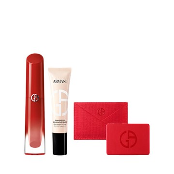 官網限定-奢華柔紗唇露+奢潤水光妝前乳(價值$4,650)