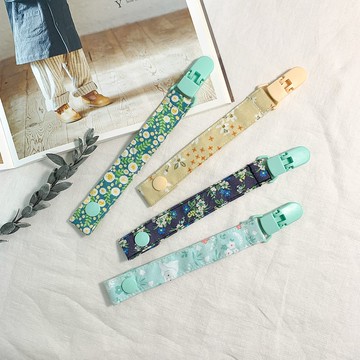 碎花系列 | 奶嘴夾 奶嘴鏈  蛋黃小花 黃底小花 森林小兔