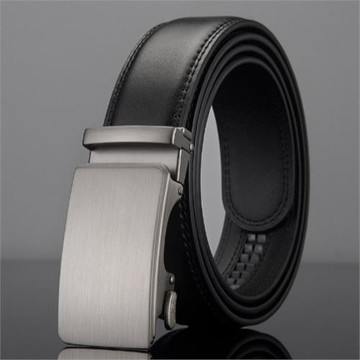 跨境爆款belt男士款合金自動扣leather皮帶商務百搭高級感腰帶