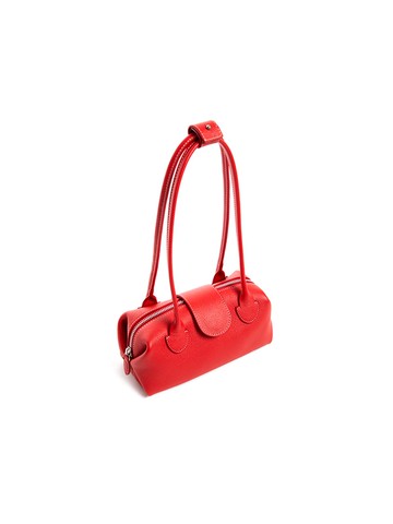 DUBU leather SHOULDER TOTE bag, S - RED