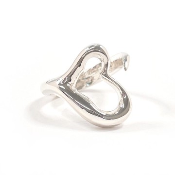 【日本直送 二手美品】9 號 蒂芙尼 TIFFANY&Co. 戒指 經典心形 艾爾莎‧柏 લેટે 銀 925 飾品