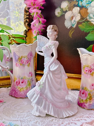 1991 年英國製 Coalport 手工手繪限量瓷娃 限量編號 畫師簽名