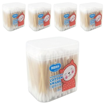 奈森克林 竹軸棉棒 200支  5盒