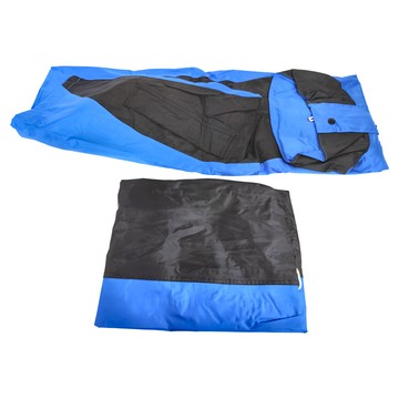 JUMP 將門 酷 運動風兩件式套裝風雨衣 潑水袋 XL1200g  L  藍色