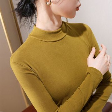 設計所在 專注內搭系列 雙面磨毛立領長袖上衣(S-XL可選) J5D3067-DY351337-LY