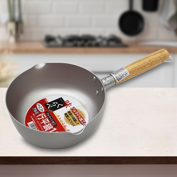 日本進口雙引水行平鍋-18cm