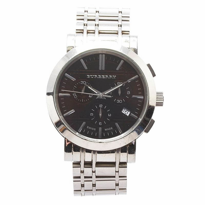 BURBERRY 腕時計 クォーツ ブラック 中古・古着通販】BURBERRY (バーバリー) クォーツ 腕時計