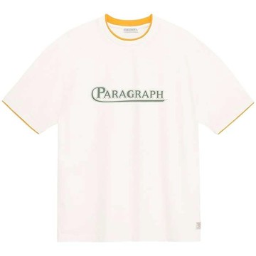 【PARAGRAPH】26SS NO.052 LAYERED EDGE TEE 短T (米白色)