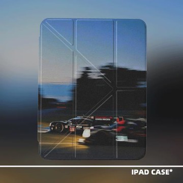 原創小眾藝術F1賽車照片適用11代2026款air8ipadpro11寸y折三折ipad殼防彎亞克力平板殼10.2寸mini7帶筆槽
