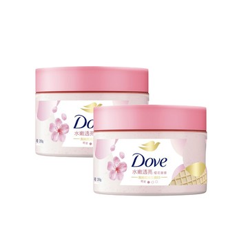 Dove 多芬 去角質身體磨砂膏櫻花甜香298G x2件組