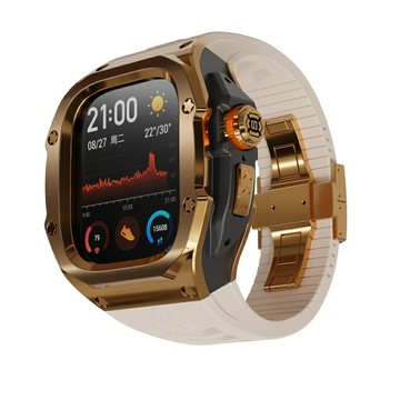 【高品質】理查德改裝套件 適用 Apple Watch Ultra錶帶8 9代Ultra12 49mm保護殼 矽膠錶帶