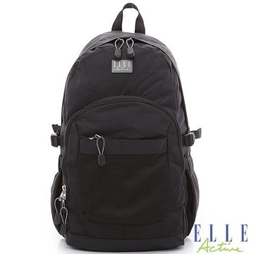 【ELLE Active】Fish Net 漁網系列 -後背包-大(黑色)