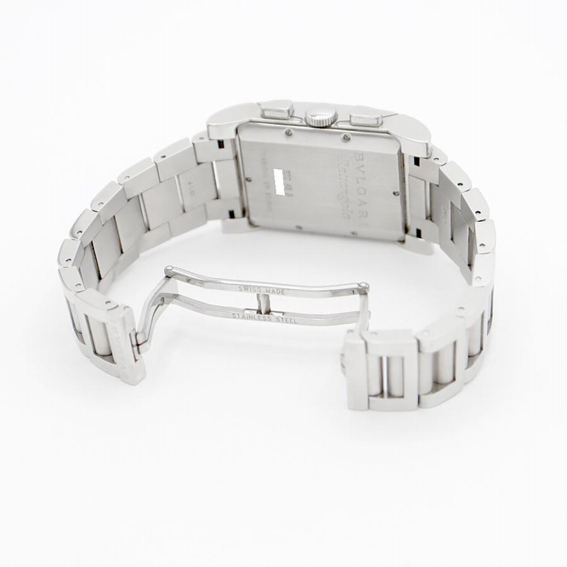 電池交換済み BVLGARI ブルガリ レッタンゴロ クロノグラフ